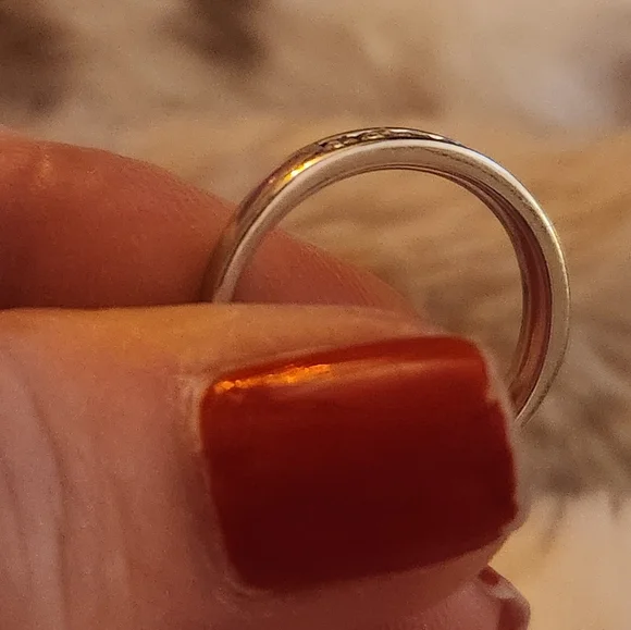 .70 carat AAA Diamond Wedding Band, Marchesa NYC 14k White Gold, 3.2GMS  SZ 6.75 - Picture 2 of 4